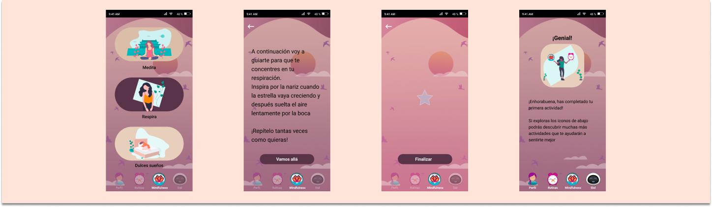 Key design decisions screens